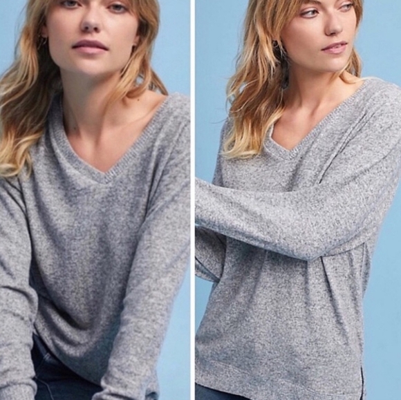 Anthropologie Sweaters - Anthro Saturday Sunday Hacci Tunic Sweater Gray Large